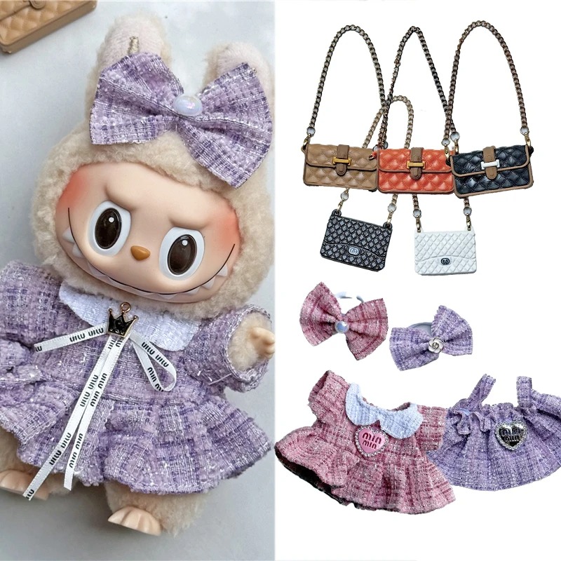 Baby Clothing Usa - 15 17cm Untuk Boneka Labubu Gaun
