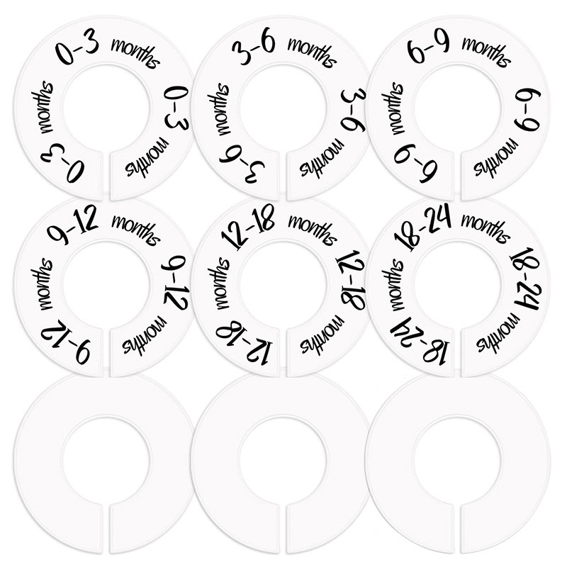 Baby Clothing Tags - Gantungan pakaian bayi, 100pcs Multi ukuran