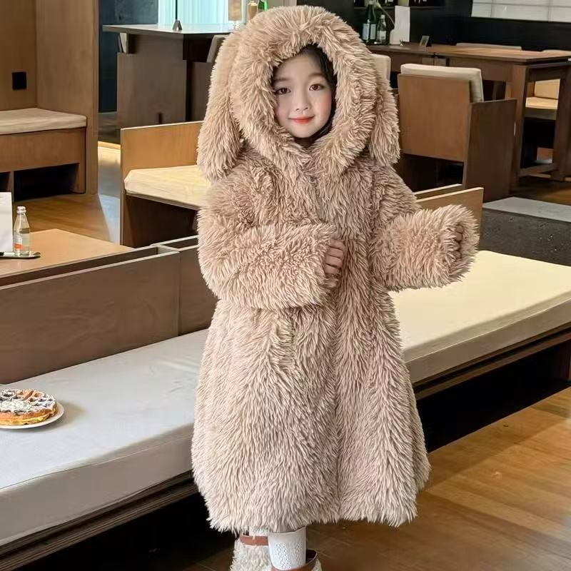 Baby X Clothing - Mantel Bulu Anak Perempuan Musim Gugur-Dingin