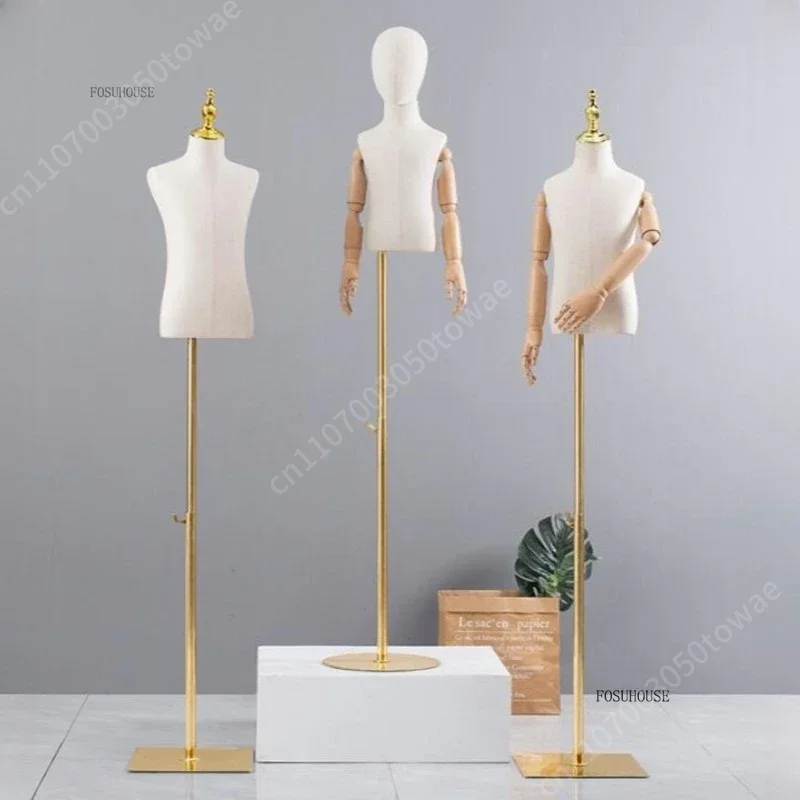 Baby Clothing Display Stand - Manekin Torso Anak dengan Lengan yang