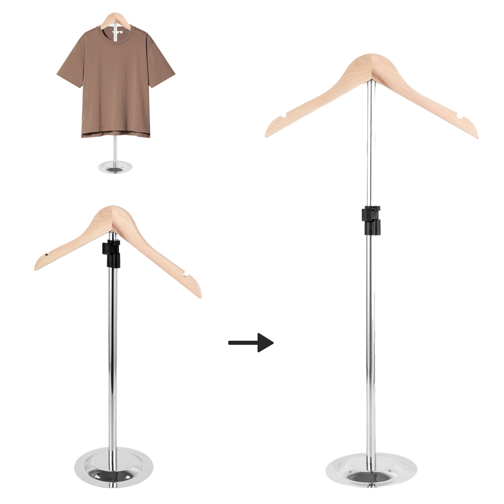Baby Clothing Display Stand - T Shirt Display Stand Tinggi Disesuaikan