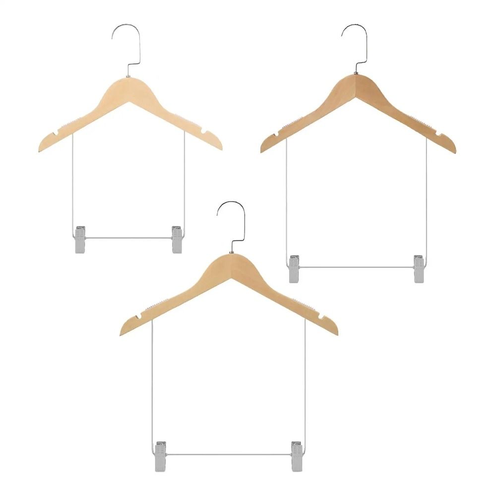Baby Clothing Display Stand - Gantungan baju kayu padat, pakaian dalam