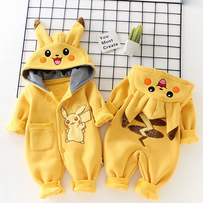 Baby Clothing Items - Piyama Bayi Monster Saku Kartun Pakaian