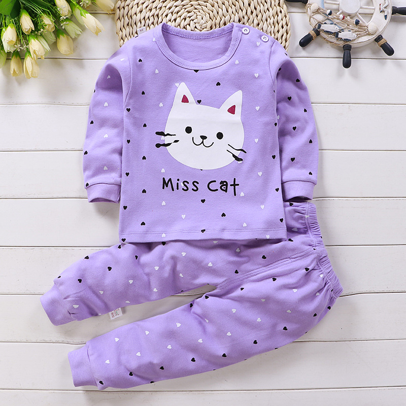Baby Clothing For Sleep - Setelan piyama lengan panjang bayi, kostum