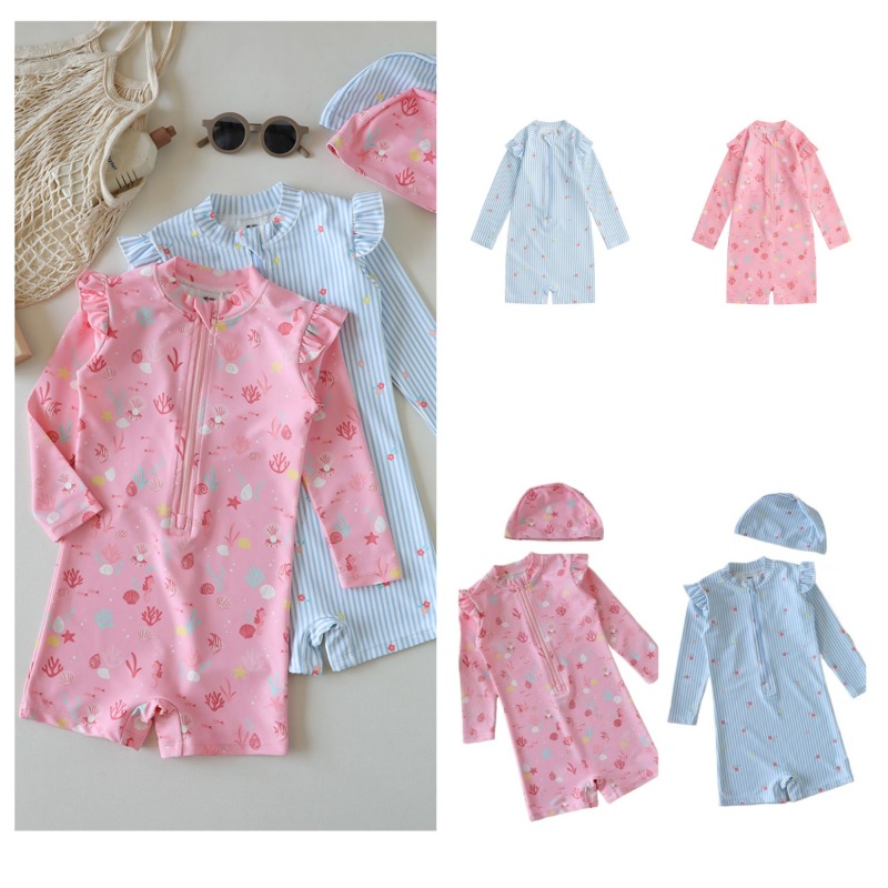 Baby Swimwear Uv - Baju Renang Satu Potong Lengan Panjang