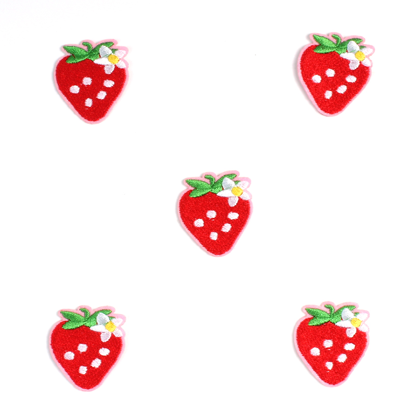 10 Buah Kartun Stroberi Patch  - Baby X Clothing ulasan dan harga