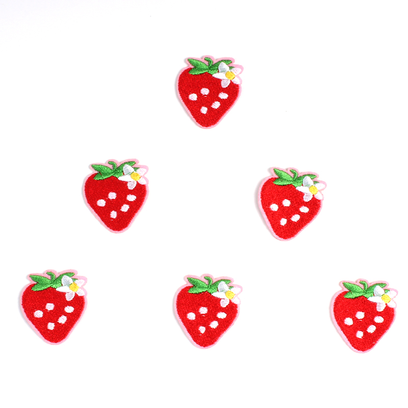 10 Buah Kartun Stroberi Patch  - Baby X Clothing ulasan dan harga