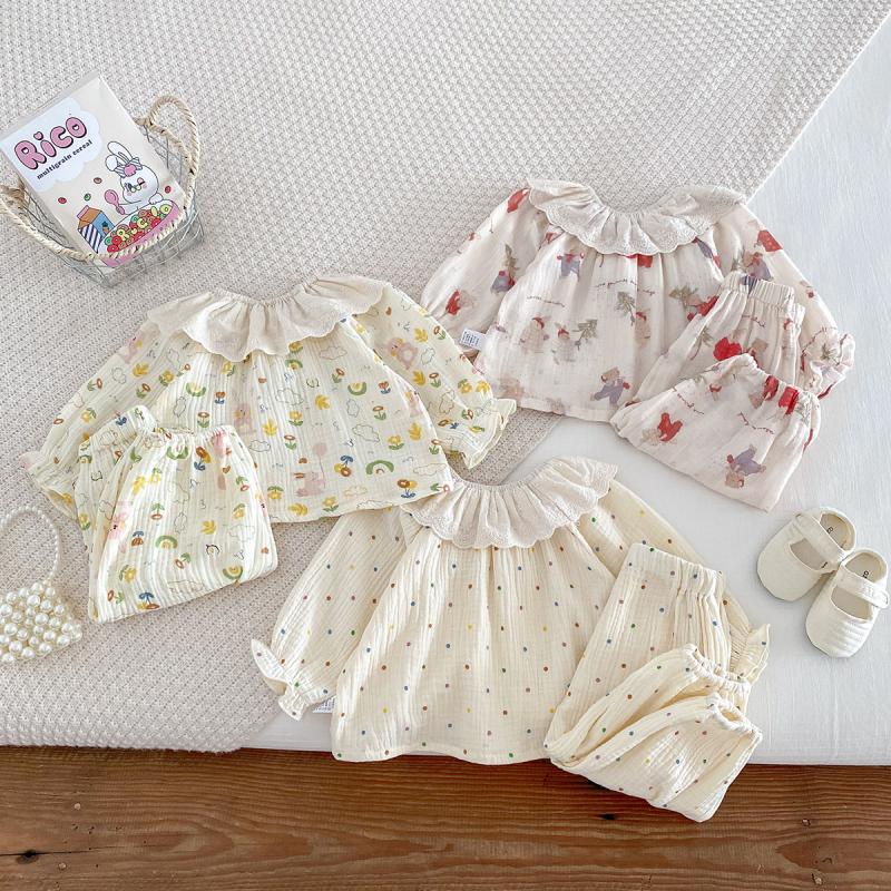 Set pakaian rumah bayi perempu - Baby Clothing For Sleep ulasan dan harga
