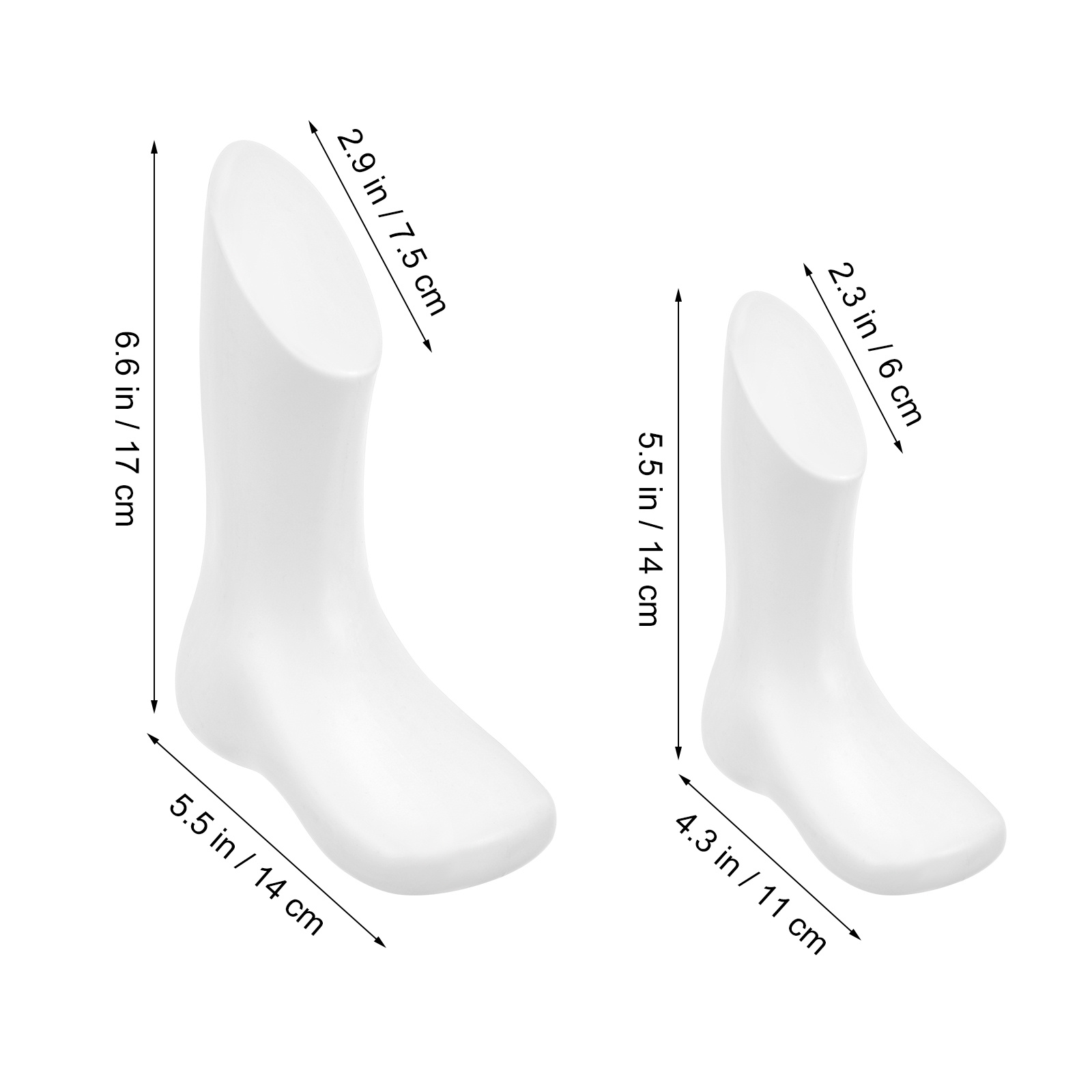 4pcs Manekin Kaki Bayi Plastik - Baby Clothing Display Stand ulasan dan harga