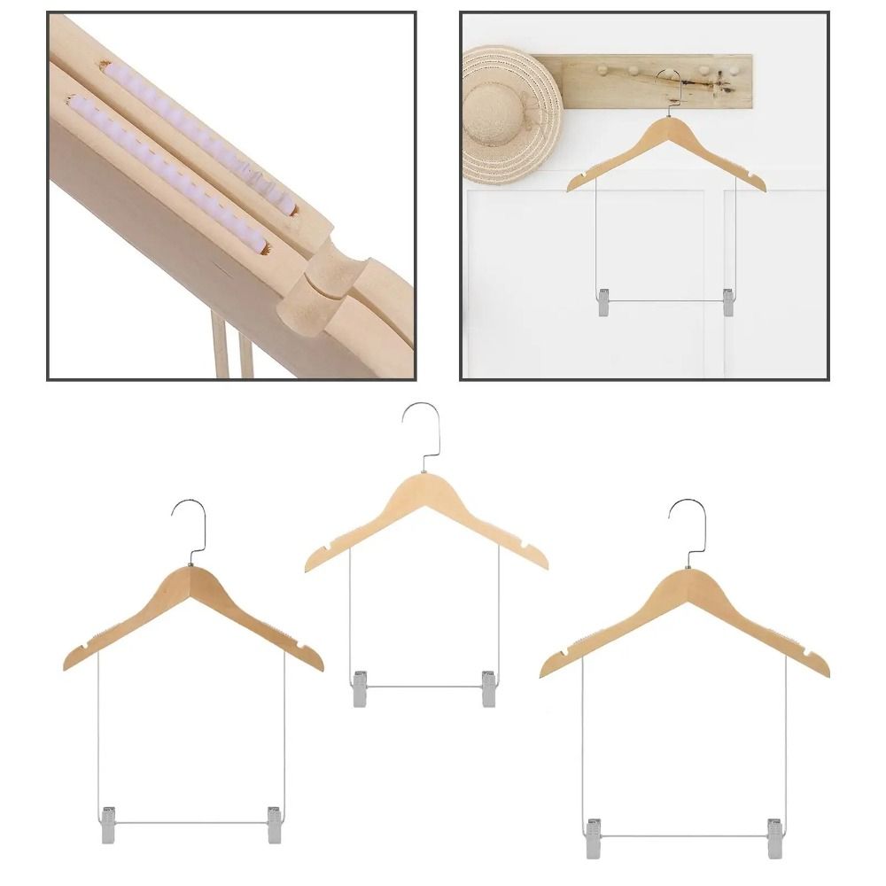 Gantungan baju kayu padat, pak - Baby Clothing Display Stand ulasan dan harga