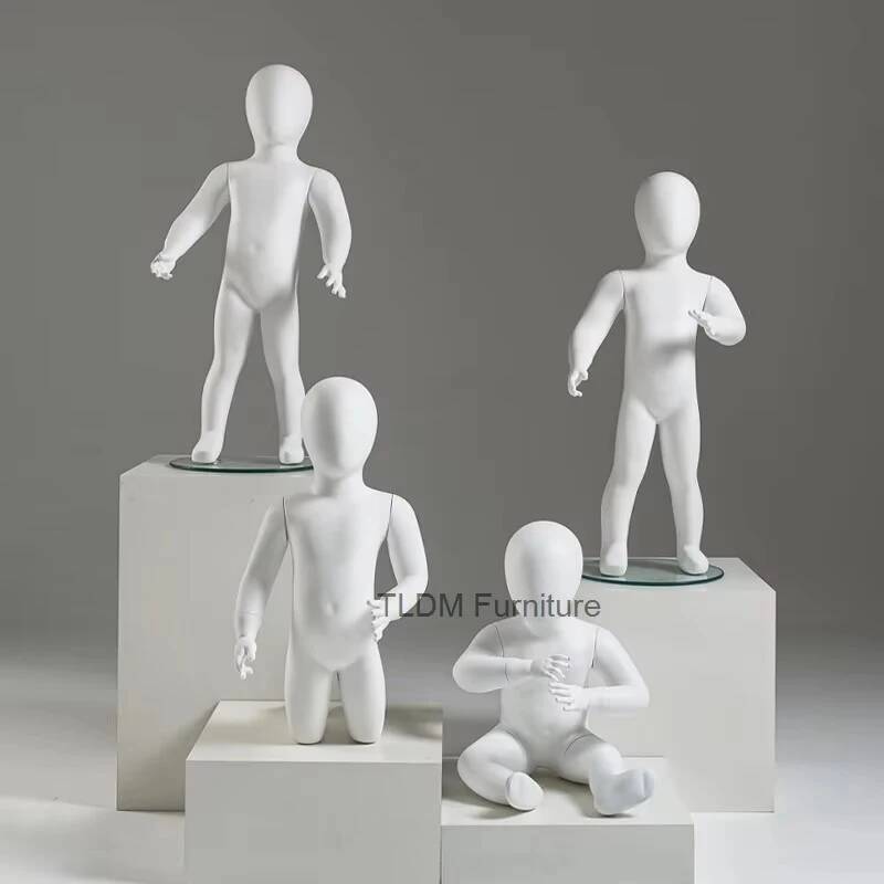 Manekin Anak Warna Putih Matte - Baby Clothing Display Stand ulasan dan harga